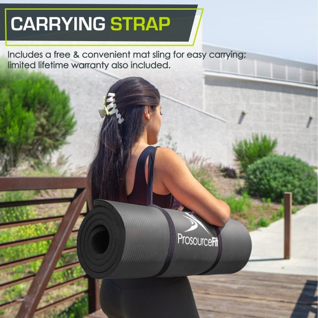 Extra Thick Yoga and Pilates Mat 1/2 inch - Image 4