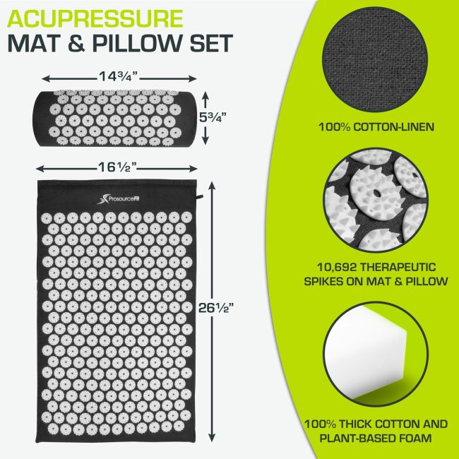 Acupressure Mat and Pillow Set - Image 2