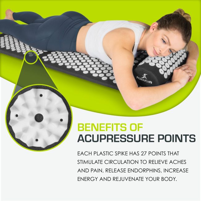 Full Body Acupressure Mat and Pillow Set - Image 3