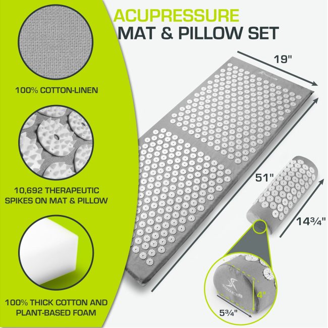 Full Body Acupressure Mat and Pillow Set - Image 14