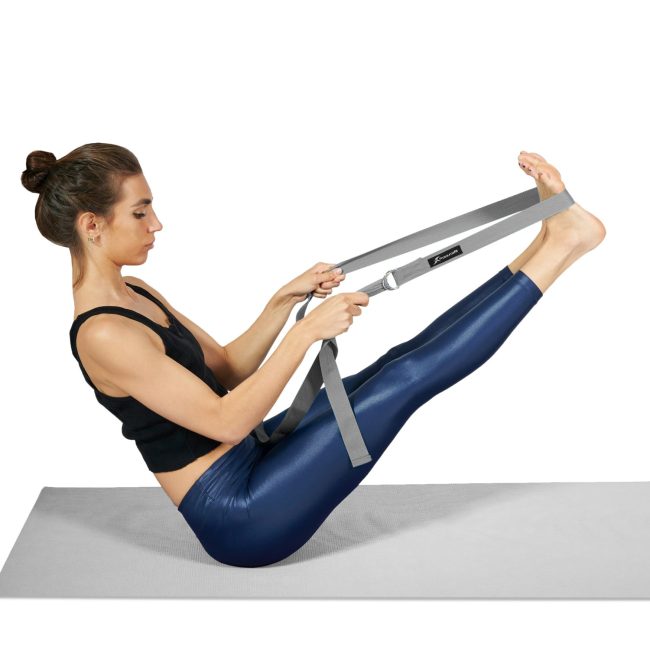 Metal D-Ring Yoga Strap - Image 36